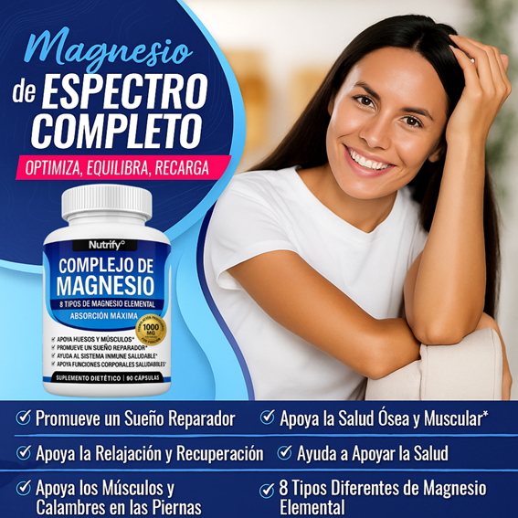 Complejo de Magnesio – Vitalidad, Calma y Sueño en Equilibrio