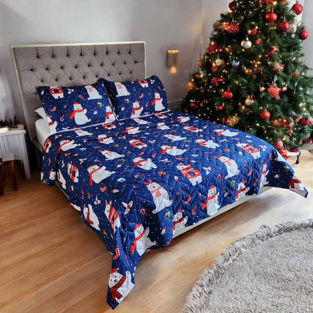 ChristmasBed™ Edredón Unifaz Navideño para Cama Doble