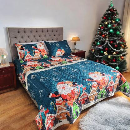 ChristmasBed™ Edredón Unifaz Navideño para Cama Doble