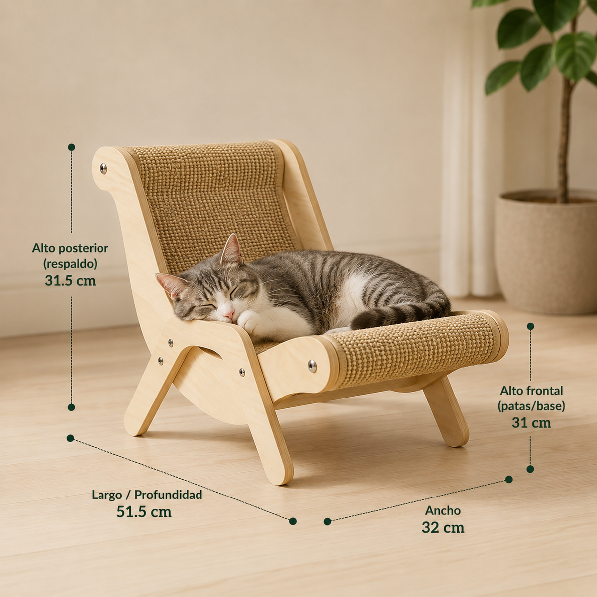 RASCADOR SISAL PARA GATOS™