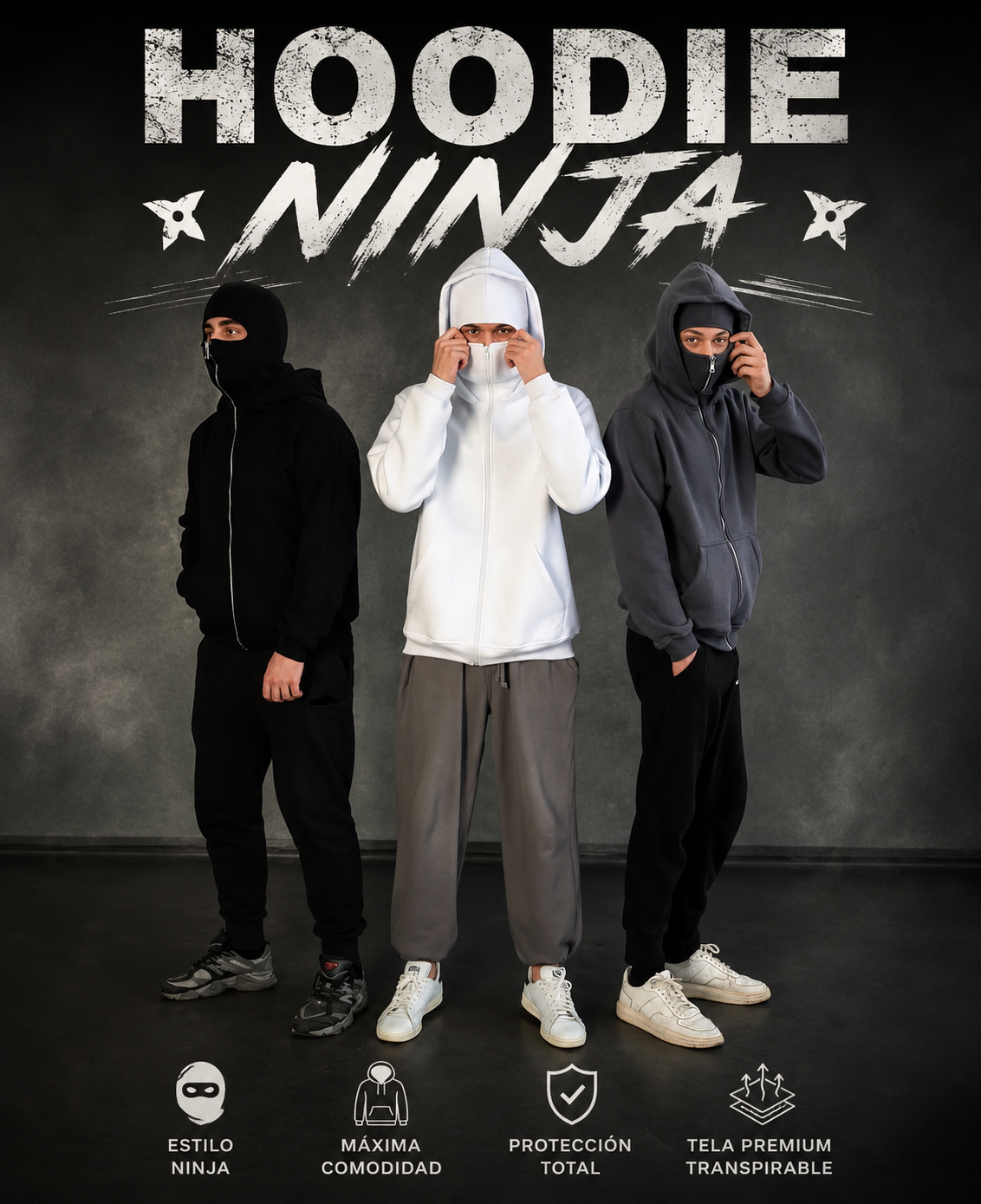 Ninja Hoodie con Balaclava™