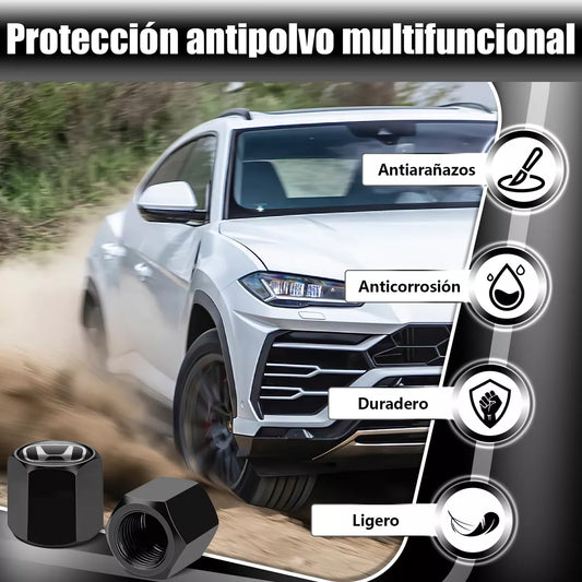 TireCaps™ Tapa para Valvula de Lujo + Llavero con Logo
