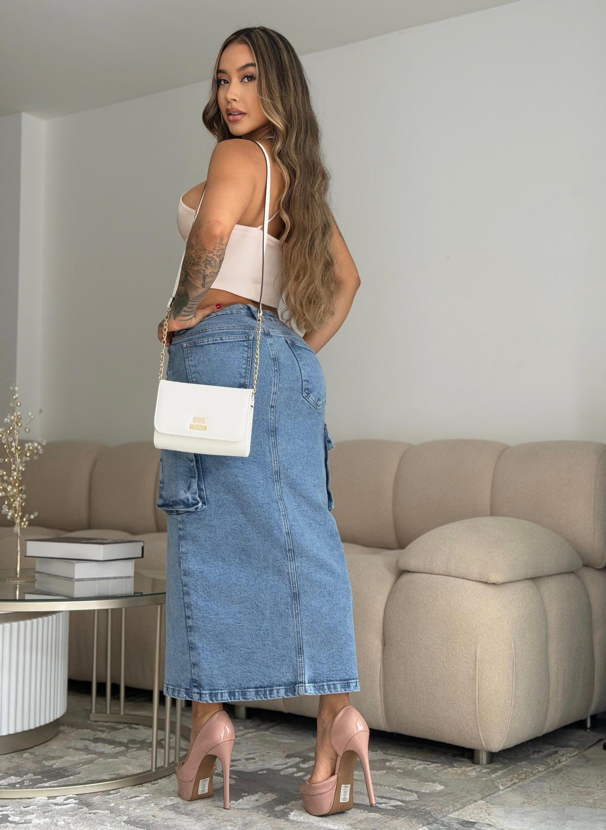 Falda Cargo en Jean oNOIR™