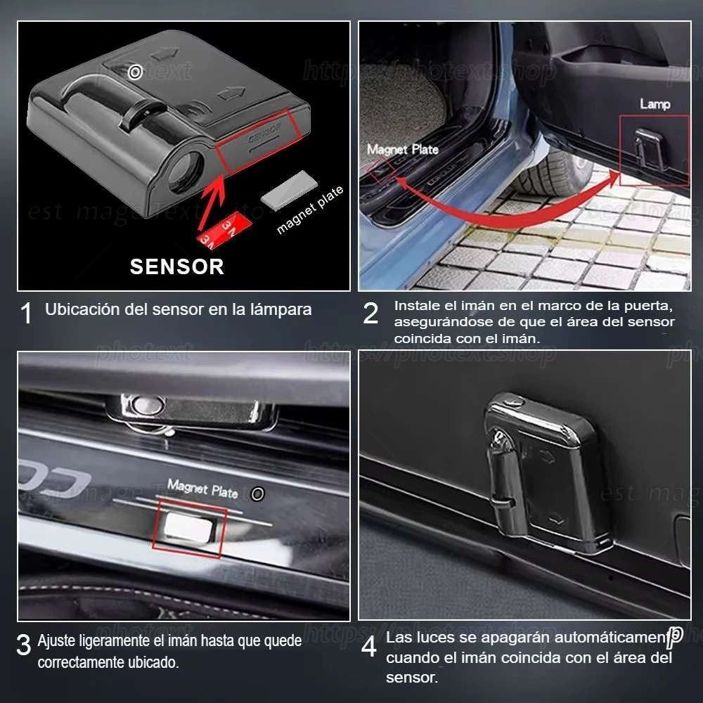 GlowRide™ Proyector LED para Puertas de Auto