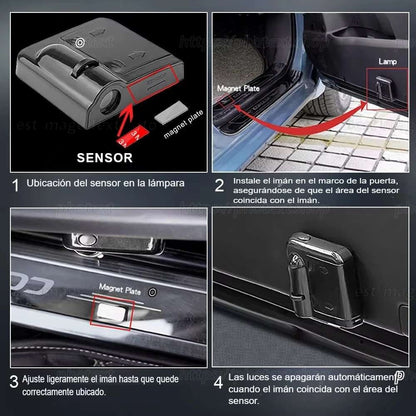 GlowRide™ Proyector LED para Puertas de Auto